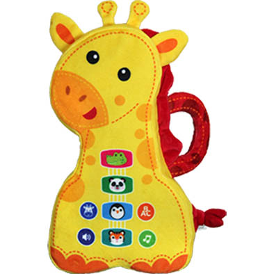 Giraffe songs farm plush toy