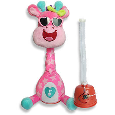 Giraffe sound dancing plush toy