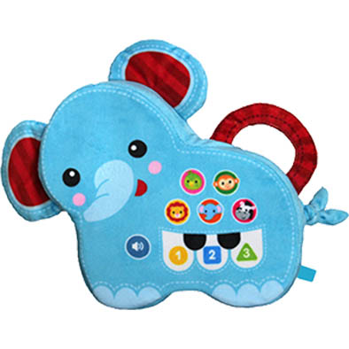 Elephant piano sound plush toy