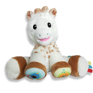 Giraffe music plush toy